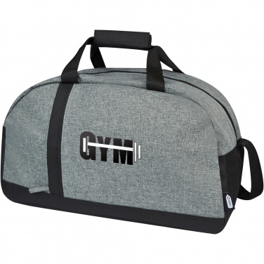 Logo trade promotional products image of: Reclaim GRS recycled two-tone sport duffel bag 21L