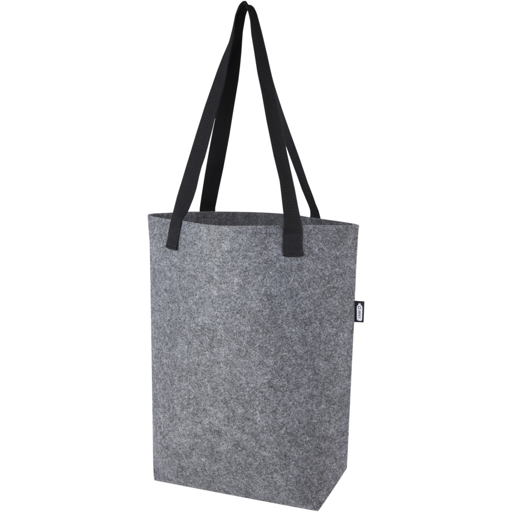 Logotrade promotional items photo of: Felta GRS recycled felt tote bag with wide bottom 12L