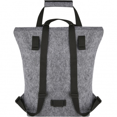 Logo trade promotional giveaway photo of: Felta GRS recycled felt roll-top bike bag 13L