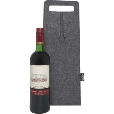 Logo trade advertising product photo of: Felta 75 cl GRS recycled felt wine bag