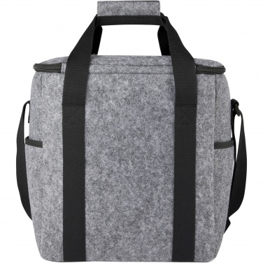 Logo trade corporate gifts image of: Felta GRS recycled felt bottle cooler bag 21L