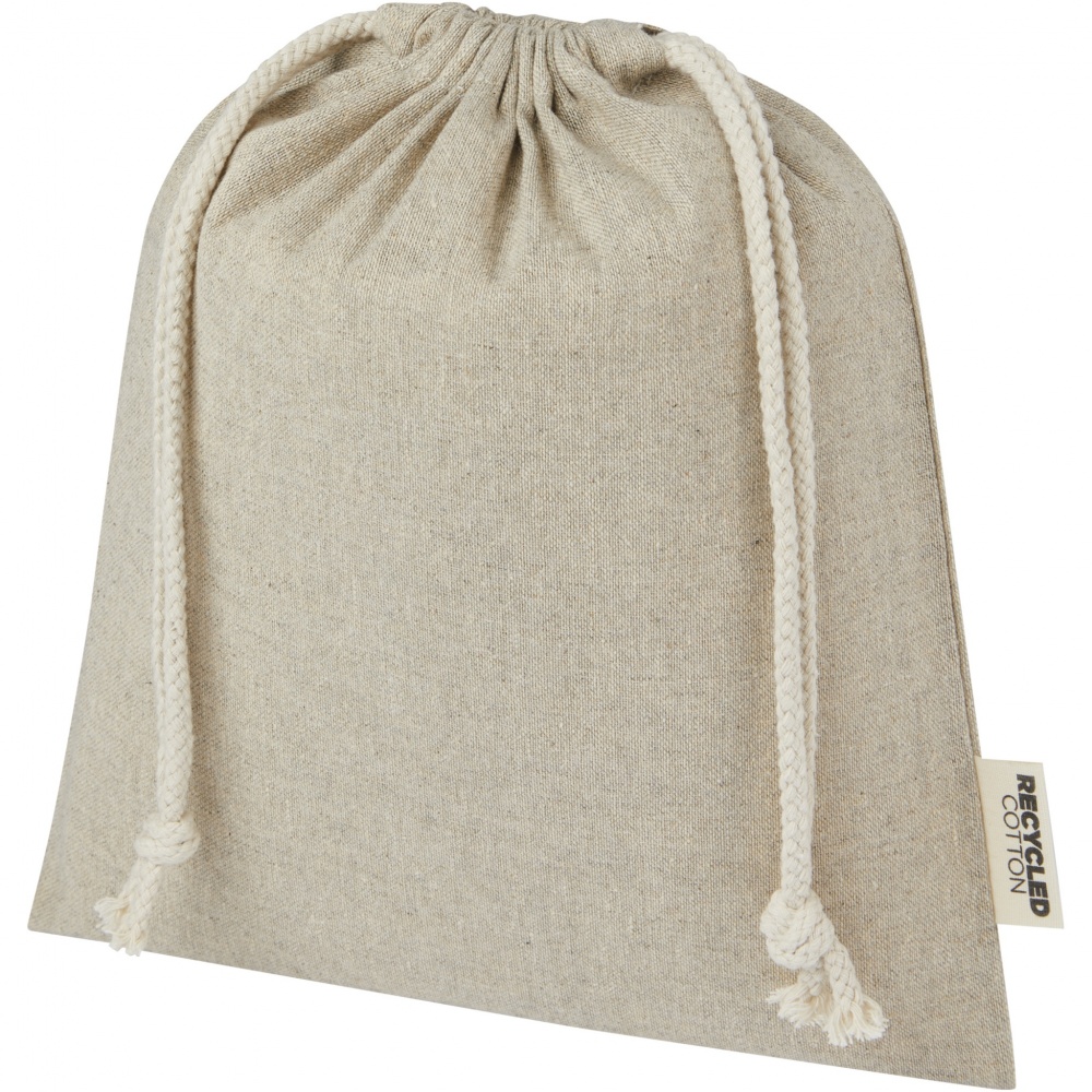 Logotrade promotional giveaway image of: Pheebs 150 g/m² GRS recycled cotton gift bag medium 1.5L