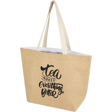 Logo trade advertising products image of: Juta 300 g/m² jute cooler tote bag 12L