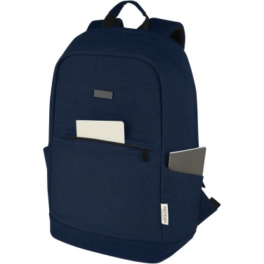 Logotrade corporate gift picture of: Joey 15.6" GRS recycled canvas anti-theft laptop backpack 18L
