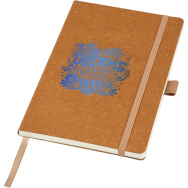 Logo trade promotional giveaways picture of: Kilau recycled leather notebook 