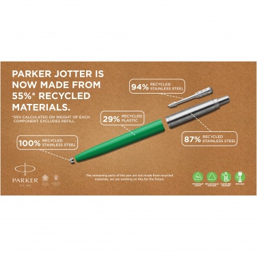 Logotrade promotional merchandise image of: Parker Jotter Recycled ballpoint pen