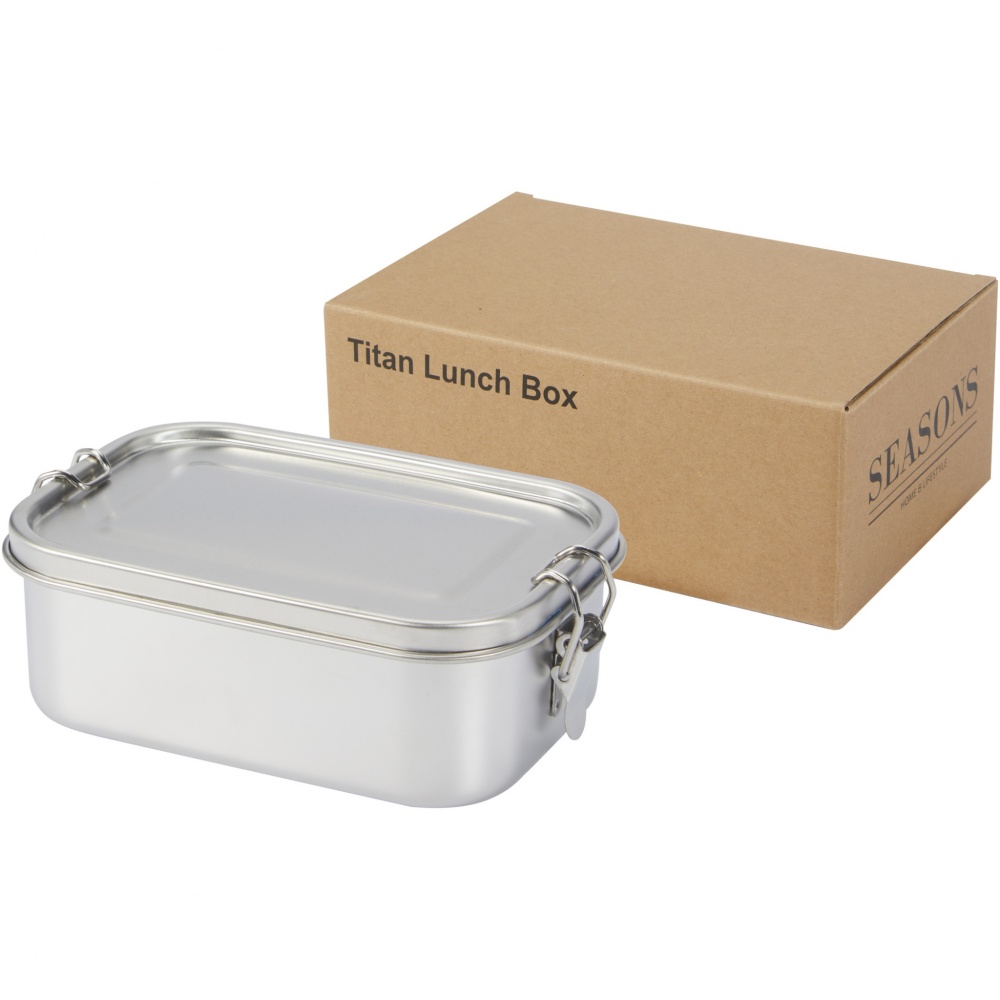 Logo trade promotional items image of: Titan recycled stainless steel lunch box