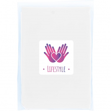 Logo trade advertising product photo of: Mayan recycled plastic disposable rain poncho with storage pouch