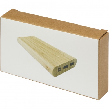 Logotrade corporate gift image of: Tulda 10.000 mAh bamboo power bank