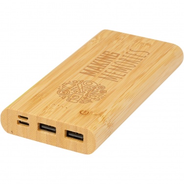 Logo trade corporate gift photo of: Tulda 10.000 mAh bamboo power bank