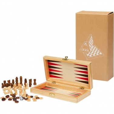 Logo trade advertising products image of: Mugo 3-in-1 wooden game set
