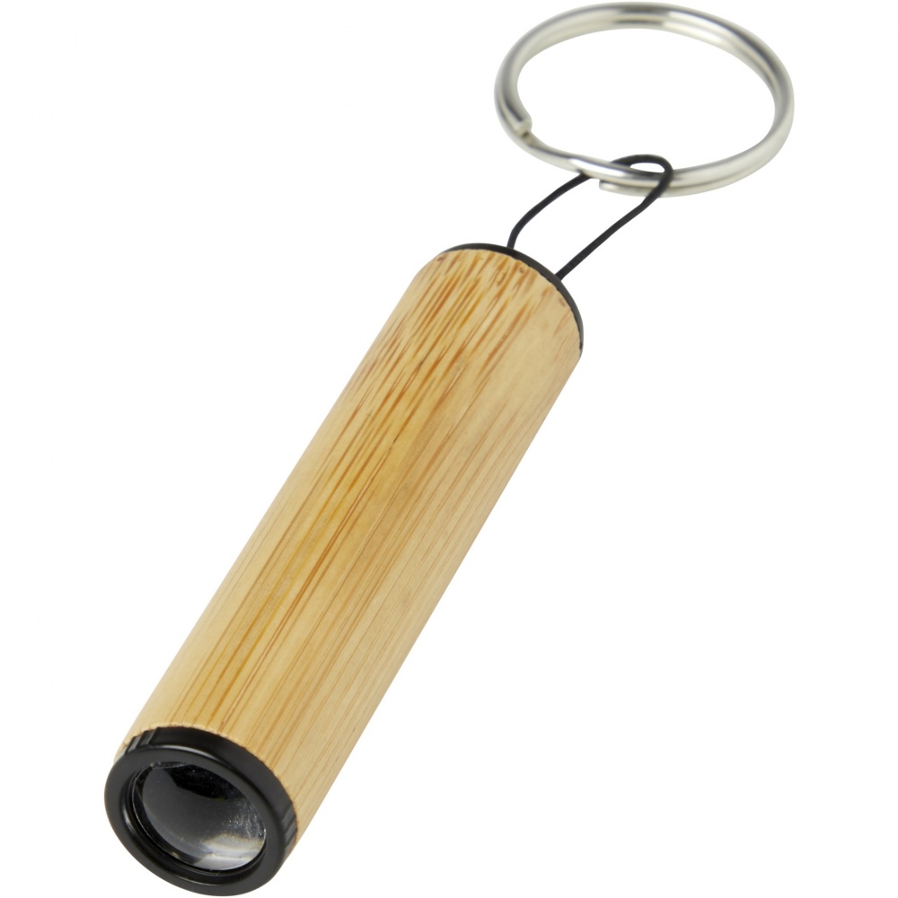 Logo trade promotional giveaways picture of: Cane bamboo key ring with light