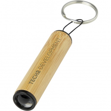 Logo trade promotional products picture of: Cane bamboo key ring with light