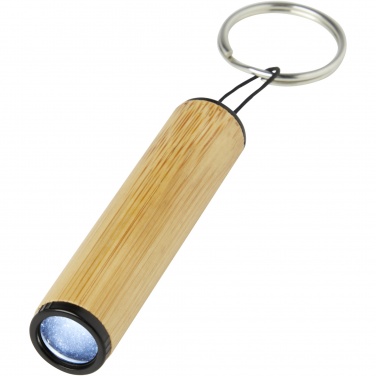 Logo trade promotional gifts image of: Cane bamboo key ring with light