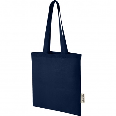 Logotrade promotional products photo of: Madras 140 g/m2 GRS recycled cotton tote bag 7L