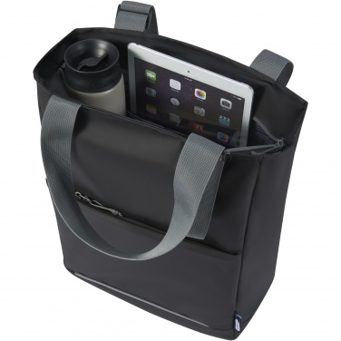 Logo trade business gift photo of: Aqua 14" GRS recycled water resistant laptop tote bag 14L