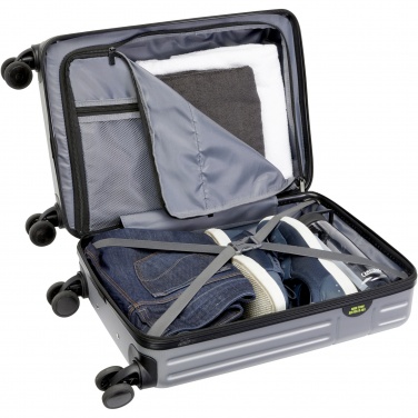 Logo trade promotional merchandise picture of: Rover 20" GRS recycled cabin trolley 40L