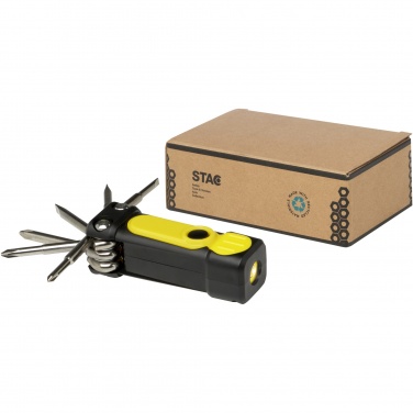Logo trade corporate gifts picture of: Octo 8-in-1 RCS recycled plastic screwdriver set with torch