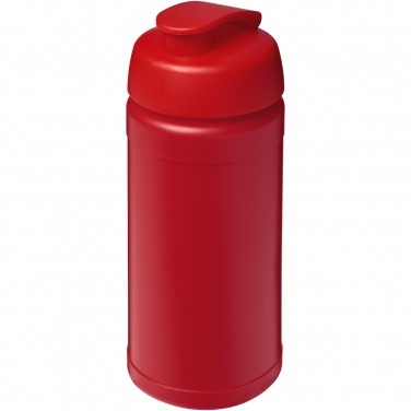 Logotrade promotional products photo of: Baseline 500 ml recycled sport bottle with flip lid