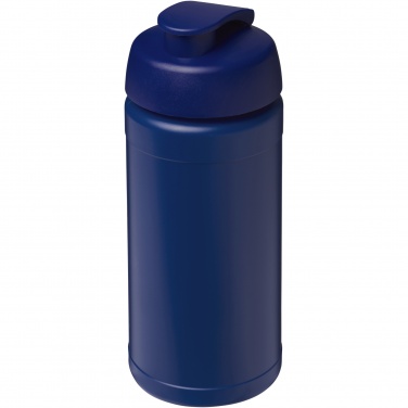 Logotrade promotional products photo of: Baseline 500 ml recycled sport bottle with flip lid