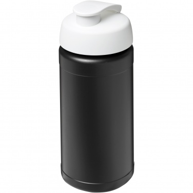 Logo trade promotional items picture of: Baseline 500 ml recycled sport bottle with flip lid