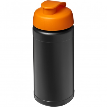 Logotrade promotional gift picture of: Baseline 500 ml recycled sport bottle with flip lid