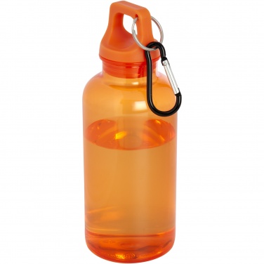 Logo trade promotional merchandise picture of: Oregon 400 ml RCS certified recycled plastic water bottle with carabiner