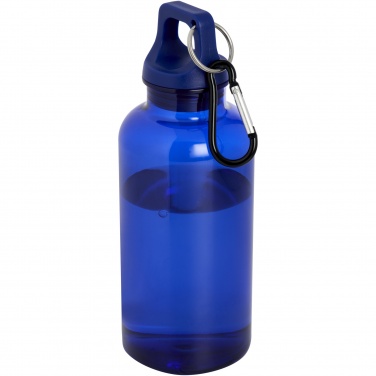 Logotrade promotional item picture of: Oregon 400 ml RCS certified recycled plastic water bottle with carabiner