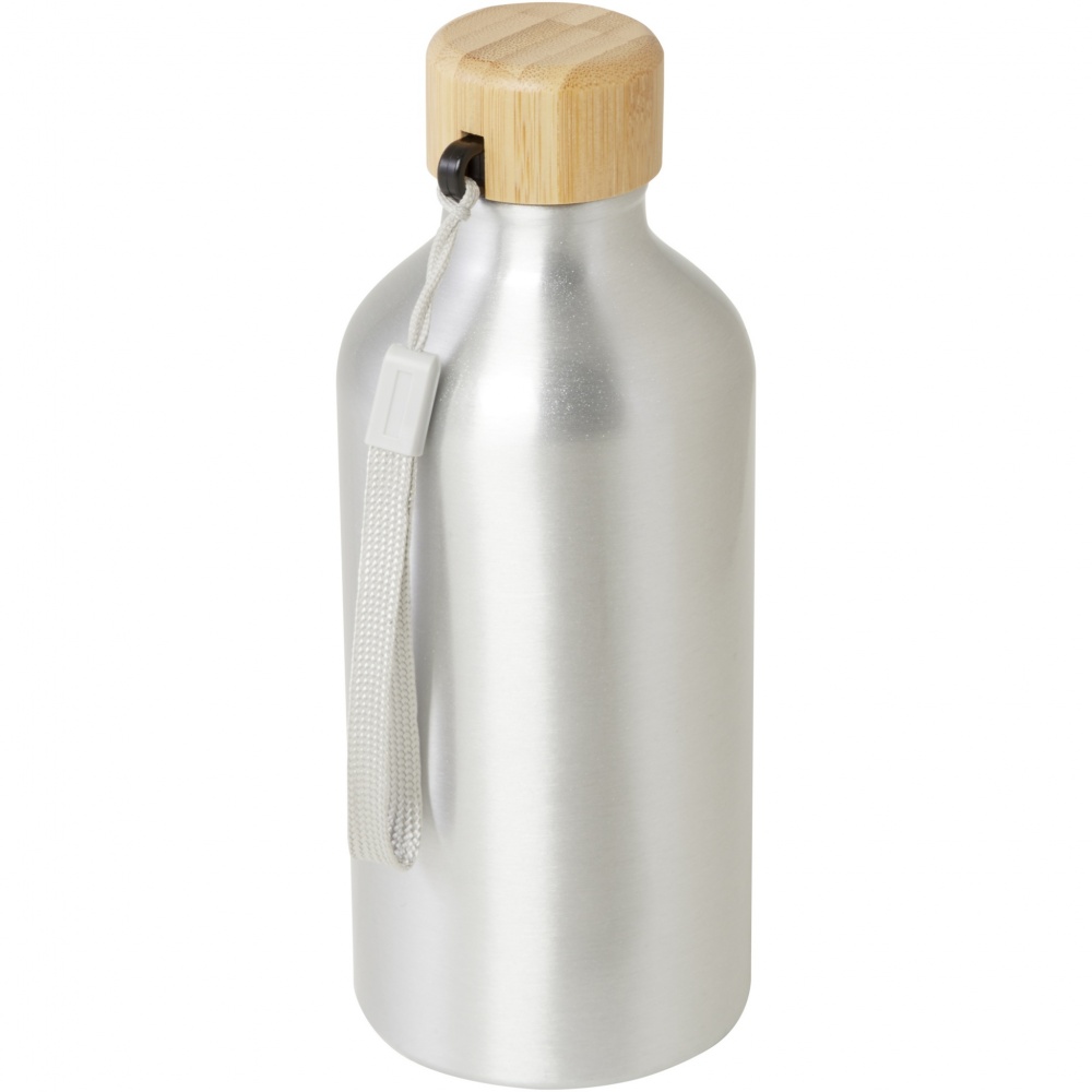 Logo trade corporate gifts picture of: Malpeza 500 ml RCS certified recycled aluminium water bottle