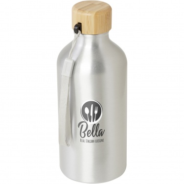 Logo trade promotional items picture of: Malpeza 500 ml RCS certified recycled aluminium water bottle