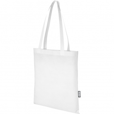 Logo trade promotional gifts image of: Zeus GRS recycled non-woven convention tote bag 6L