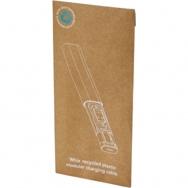 Logotrade promotional product image of: Whiz recycled plastic modular charging cable 