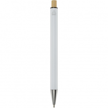 Logotrade business gift image of: Cyrus recycled aluminium ballpoint pen (blue ink)