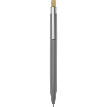 Logo trade advertising products image of: Nooshin recycled aluminium ballpoint pen (black ink)
