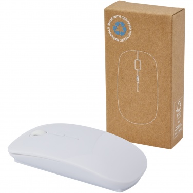 Logotrade promotional giveaways photo of: Menlo RCS recycled plastic wireless mouse 