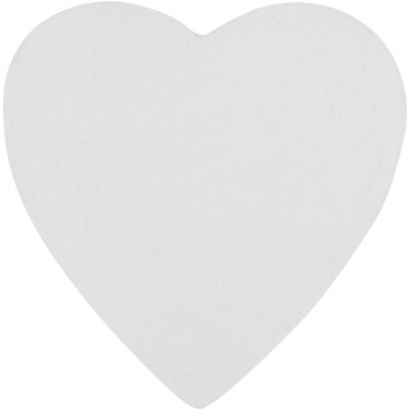 Logo trade promotional giveaways image of: Sticky-Mate® heart-shaped recycled sticky notes