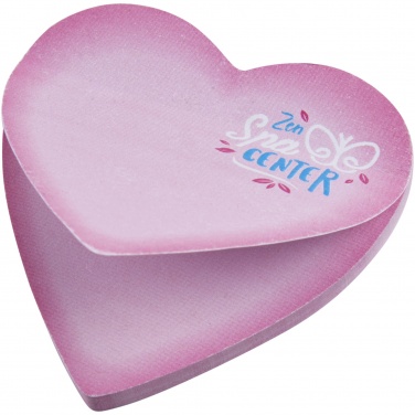 Logotrade promotional giveaways photo of: Sticky-Mate® heart-shaped recycled sticky notes