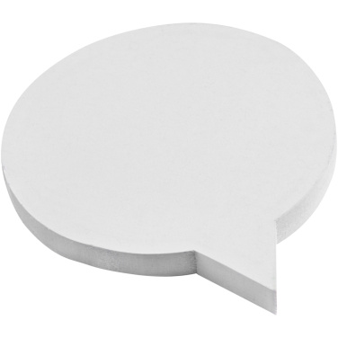 Logo trade promotional merchandise photo of: Sticky-Mate® speech bubble-shaped recycled sticky notes