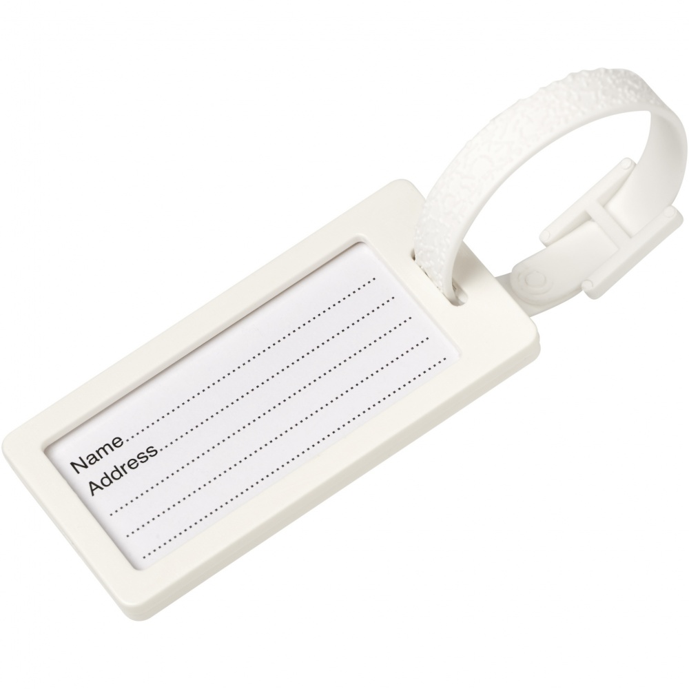 Logo trade promotional giveaway photo of: River recycled window luggage tag