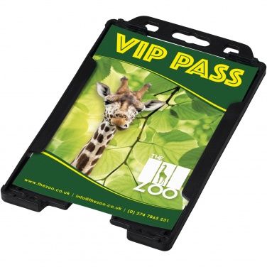 Logo trade promotional merchandise photo of: Pierre recycled plastic card holder 
