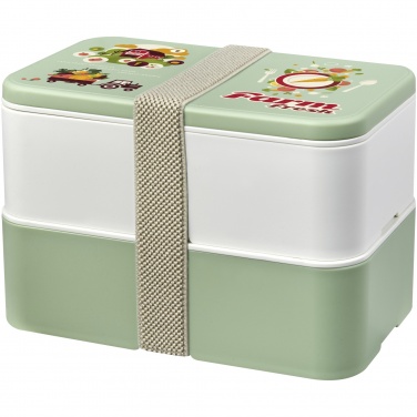 Logo trade corporate gifts picture of: MIYO Renew double layer lunch box