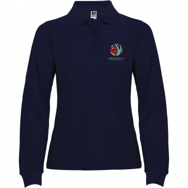 Logo trade corporate gifts image of: Estrella long sleeve women's polo