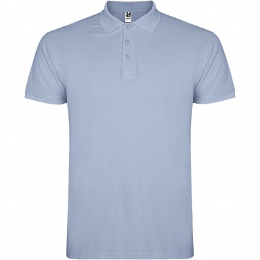 Logo trade promotional giveaways image of: Star short sleeve men's polo