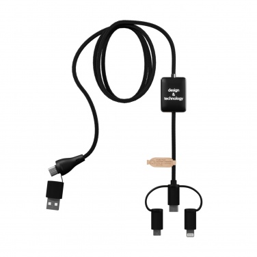 Logo trade promotional products image of: SCX.design C48 CarPlay 5-in-1 charging cable 