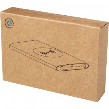 Logotrade promotional merchandise image of: Juice 4000 mAh Type-C recycled aluminium wireless power bank 