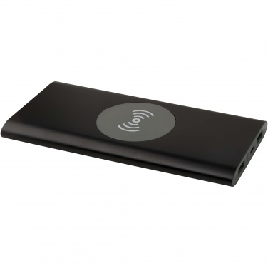 Logo trade promotional giveaways picture of: Juice 8000 mAh Type-C recycled aluminium wireless power bank