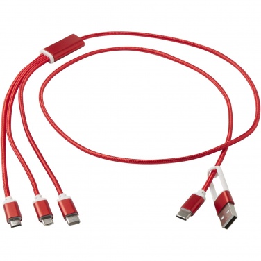Logotrade promotional giveaway picture of: Versatile 5-1 recycled aluminium charging cable
