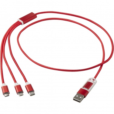Logotrade promotional giveaway picture of: Versatile 5-1 recycled aluminium charging cable