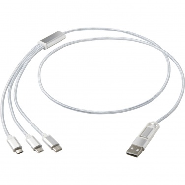 Logo trade promotional products picture of: Versatile 5-1 recycled aluminium charging cable