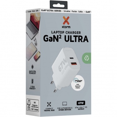 Logo trade promotional gifts image of: Xtorm XEC067 GaN² Ultra 67W wall charger